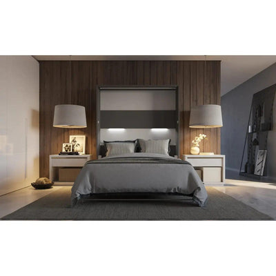 Maxima House Murphy bed Vertical European Queen with mattress and LED included INVENTO online sale - Bedroom Depot USA