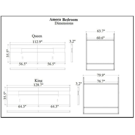 J&M Amora Premium Bedroom - Bedroom Depot USA