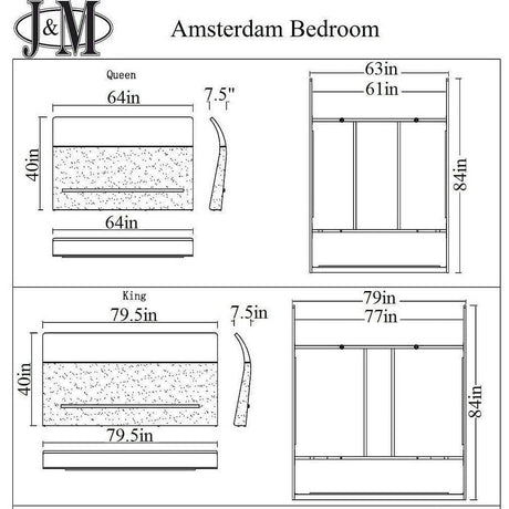 J&M Amsterdam Bedroom Set - Bedroom Depot USA