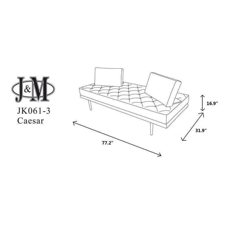 J&M Caesar Sofa Bed 18874 - Bedroom Depot USA