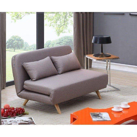 J&M Premium Sofa Bed JK037-2 in Beige Fabric 17922 - Bedroom Depot USA