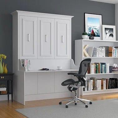 Leto Muro White, Full Size Vertical Murphy Bed - Front