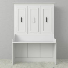 Leto Muro White, Full Size Vertical Murphy Bed - Front View