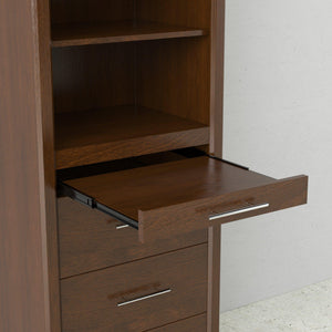 Leto Muro Walnut, Side Tower CSTR - Bedroom Depot USA