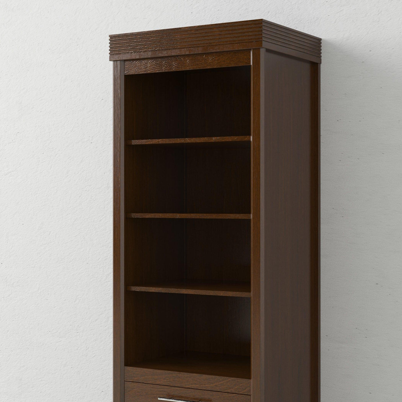 Leto Muro Walnut, Side Tower CSTR - Bedroom Depot USA