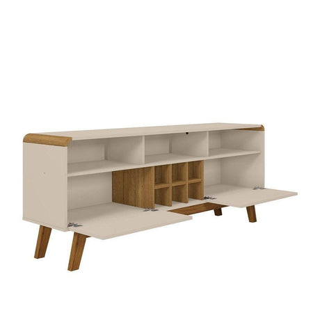 Manhattan Comfort Camberly 62.99 TV Stand with 5 Shelves and Wine Storage - Bedroom Depot USA