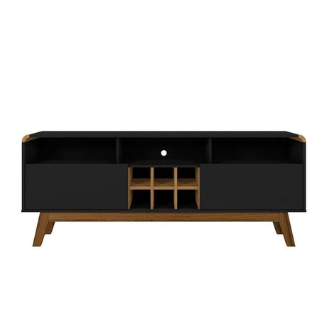 Manhattan Comfort Camberly 62.99 TV Stand with 5 Shelves and Wine Storage - Bedroom Depot USA