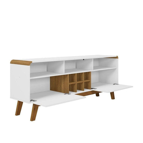 Manhattan Comfort Camberly 62.99 TV Stand with 5 Shelves and Wine Storage - Bedroom Depot USA