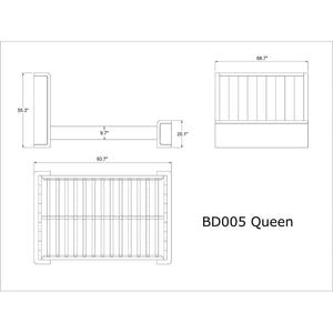 Manhattan Comfort Kingdom Queen Bed - Bedroom Depot USA