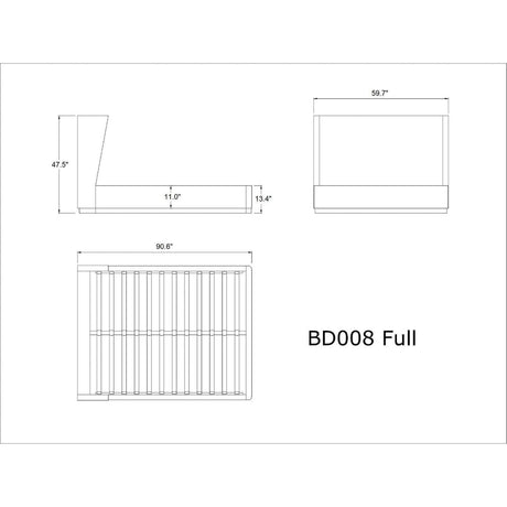 Manhattan Comfort Lenyx Full Bed - Bedroom Depot USA