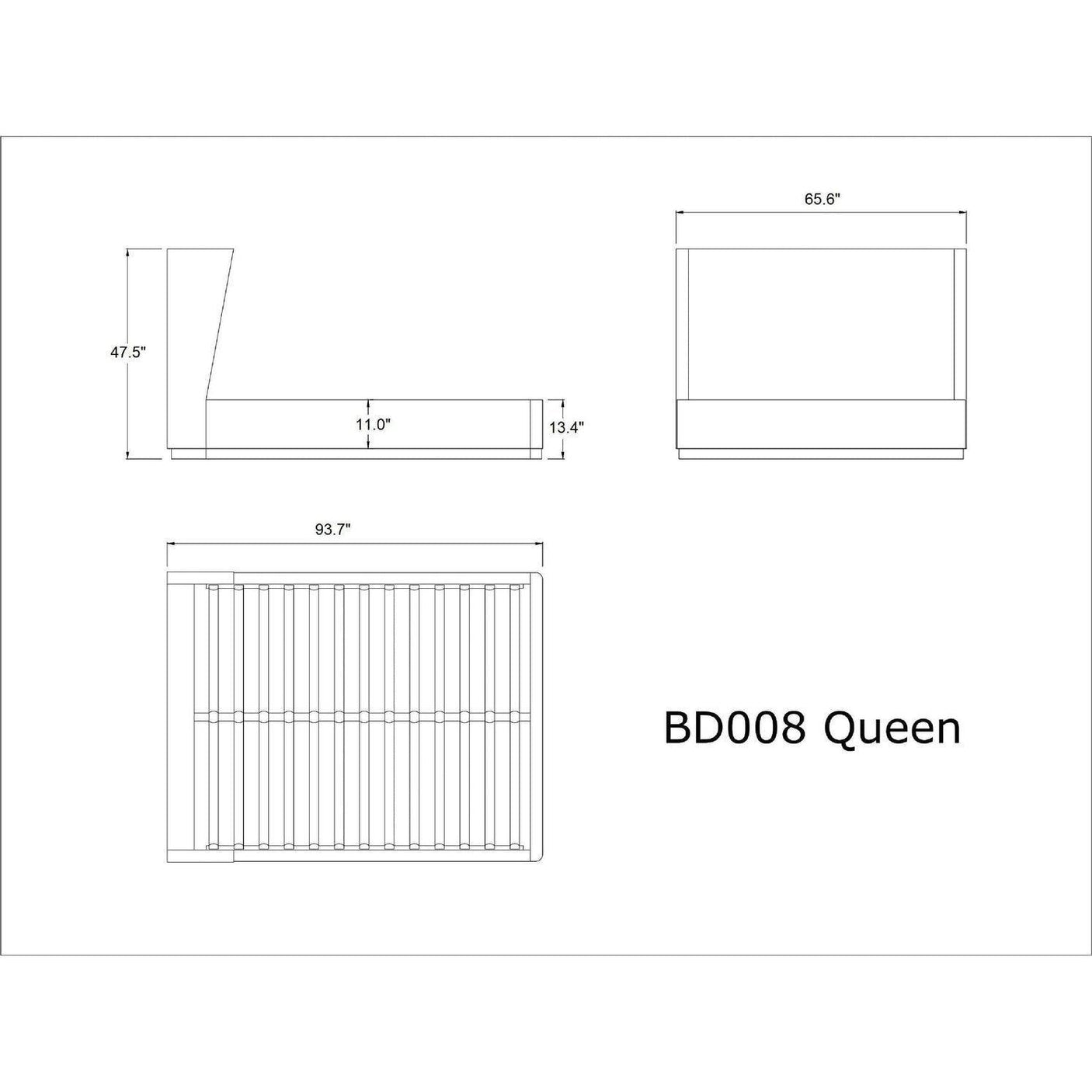 Manhattan Comfort Lenyx Queen Bed - Bedroom Depot USA