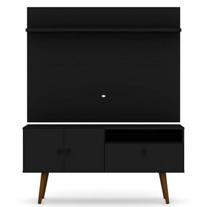 Manhattan Comfort Tribeca 53.94 Mid-Century Modern TV Stand and Panel with Media and Display Shelves - Bedroom Depot USA