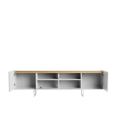 Manhattan Comfort Winston 70.86 TV Stand with 6 Shelves - Bedroom Depot USA