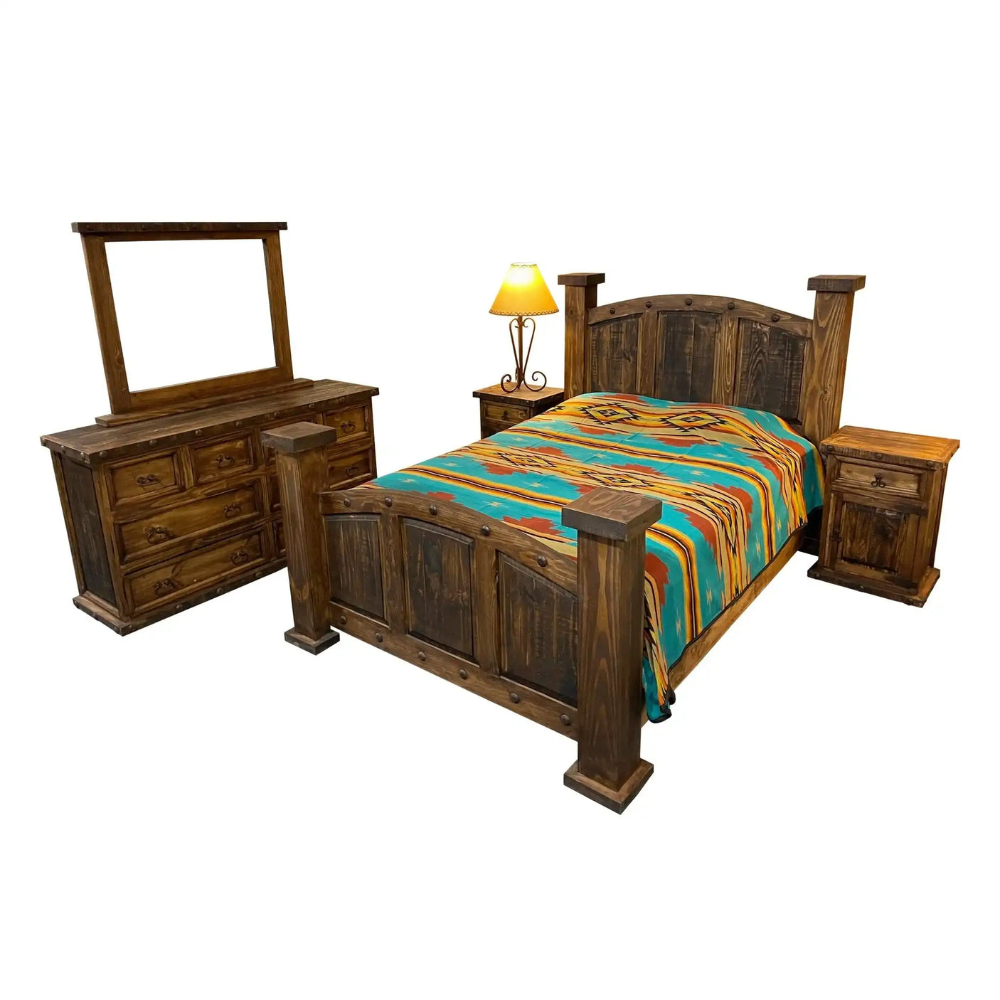 Mansion Rustic Bedroom Set