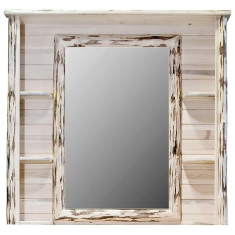 Montana Collection Deluxe Dresser Mirror, Clear Lacquer Finish MWDDMV - Bedroom Depot USA