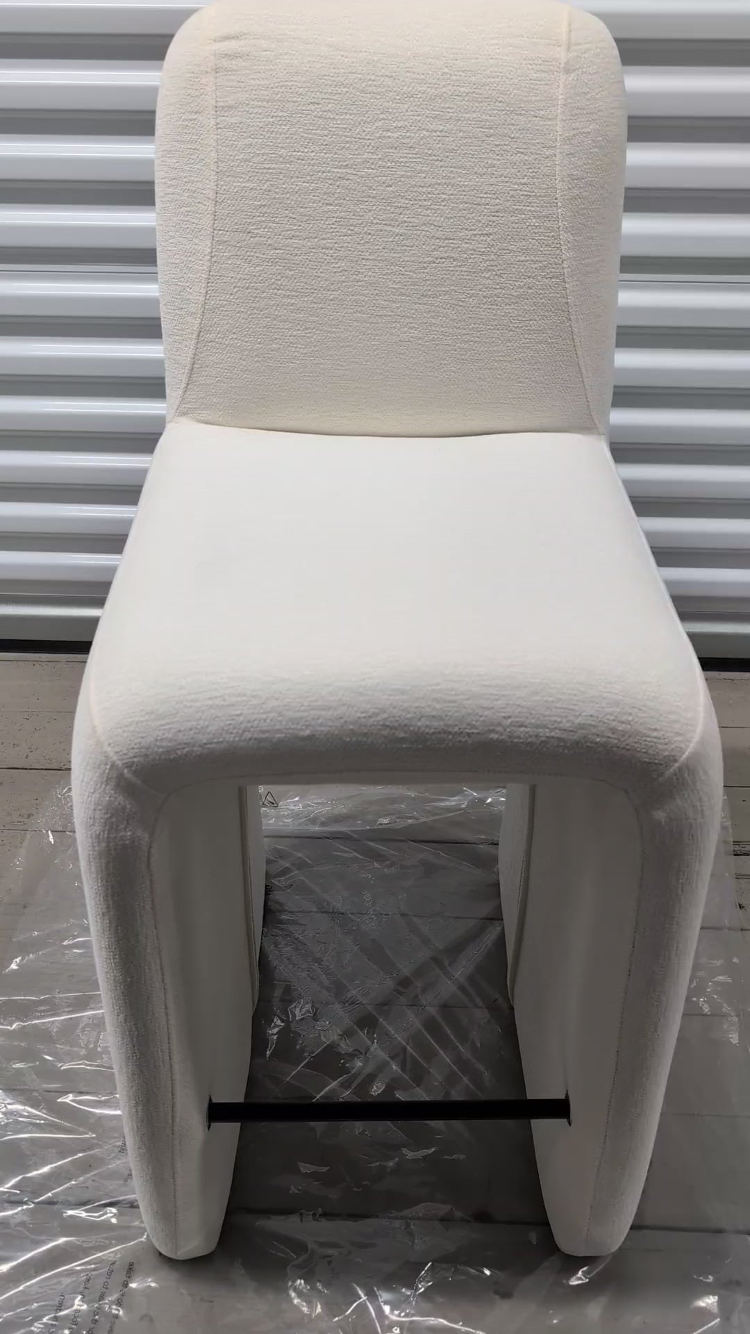 Hyfirm Upholstered Dining Chair — White, Fully Assembled, New