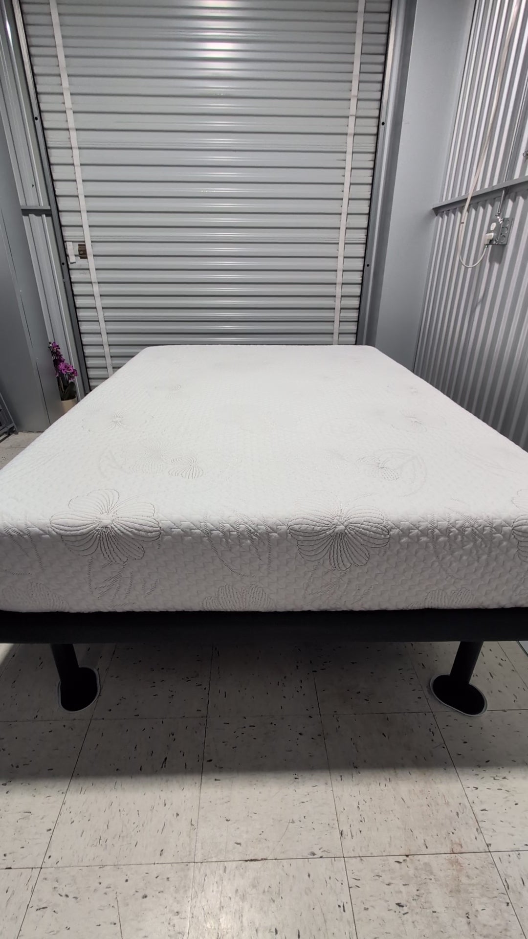 Soft Memory Foam Mattress, Floral Stitch