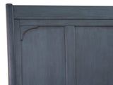 Sleigh Storage Bed, Americana Sleigh Bed, 2 Drawers, USB, Corduroy Blue