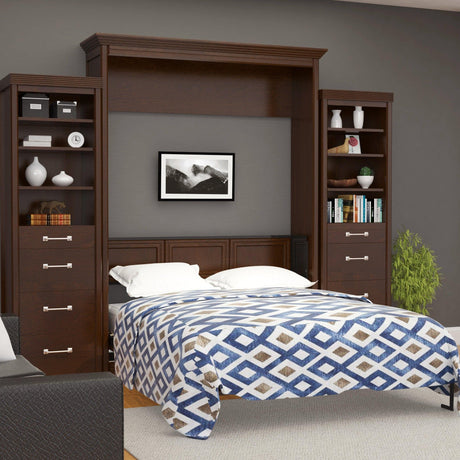 Leto Muro Walnut, Queen Portrait Wall Bed, Headboard - Bedroom Depot USA