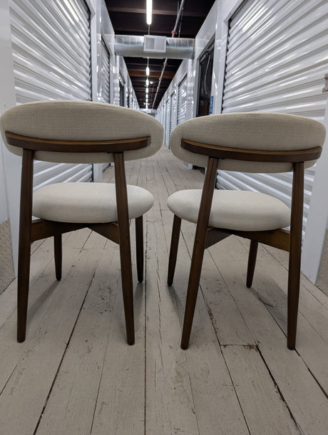 Upholstered Solid Wood Dining Chair Side Chair (Set of 2)