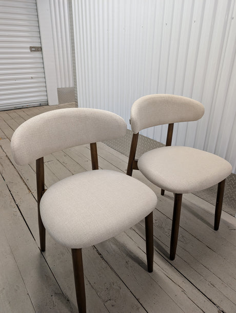Upholstered Solid Wood Dining Chair Side Chair (Set of 2)