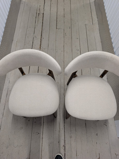 Upholstered Solid Wood Dining Chair Side Chair (Set of 2)