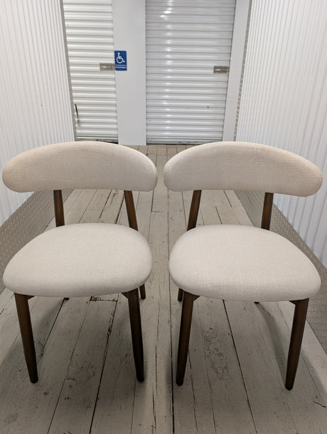 Upholstered Solid Wood Dining Chair Side Chair (Set of 2)