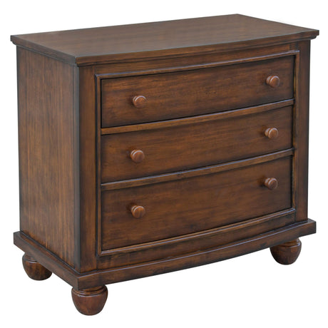 Sunset Trading Bahama Shutter Wood 3 Drawer Nightstand | Tropical Walnut Brown CF-1136-0158 - Bedroom Depot USA