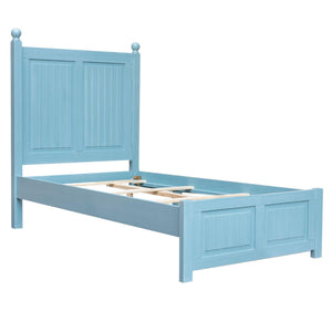 Sunset Trading Cool Breeze 5 Piece Twin Bedroom Set | Beach Blue | Fully Assembled Nightstand w Baskets, Dresser, Chest of Drawers CF-1703-0156-T5P - Bedroom Depot USA