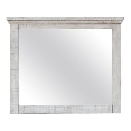 Sunset Trading Crossing Barn Bedroom Mirror | Gray Acacia Wood CF-4134-0786 - Bedroom Depot USA