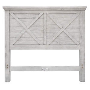 Sunset Trading Crossing Barn King Wood Panel Bed | Gray Acacia Wood CF-4102-0786-KB - Bedroom Depot USA