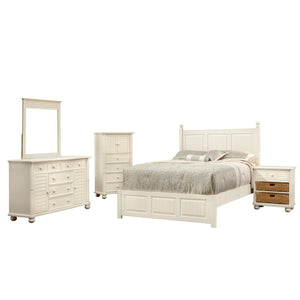 Sunset Trading Ice Cream at the Beach 5 Piece King Bedroom Set | Bed Dresser Mirror Storage Chest Nightstand CF-1702-0111-K5P - Bedroom Depot USA