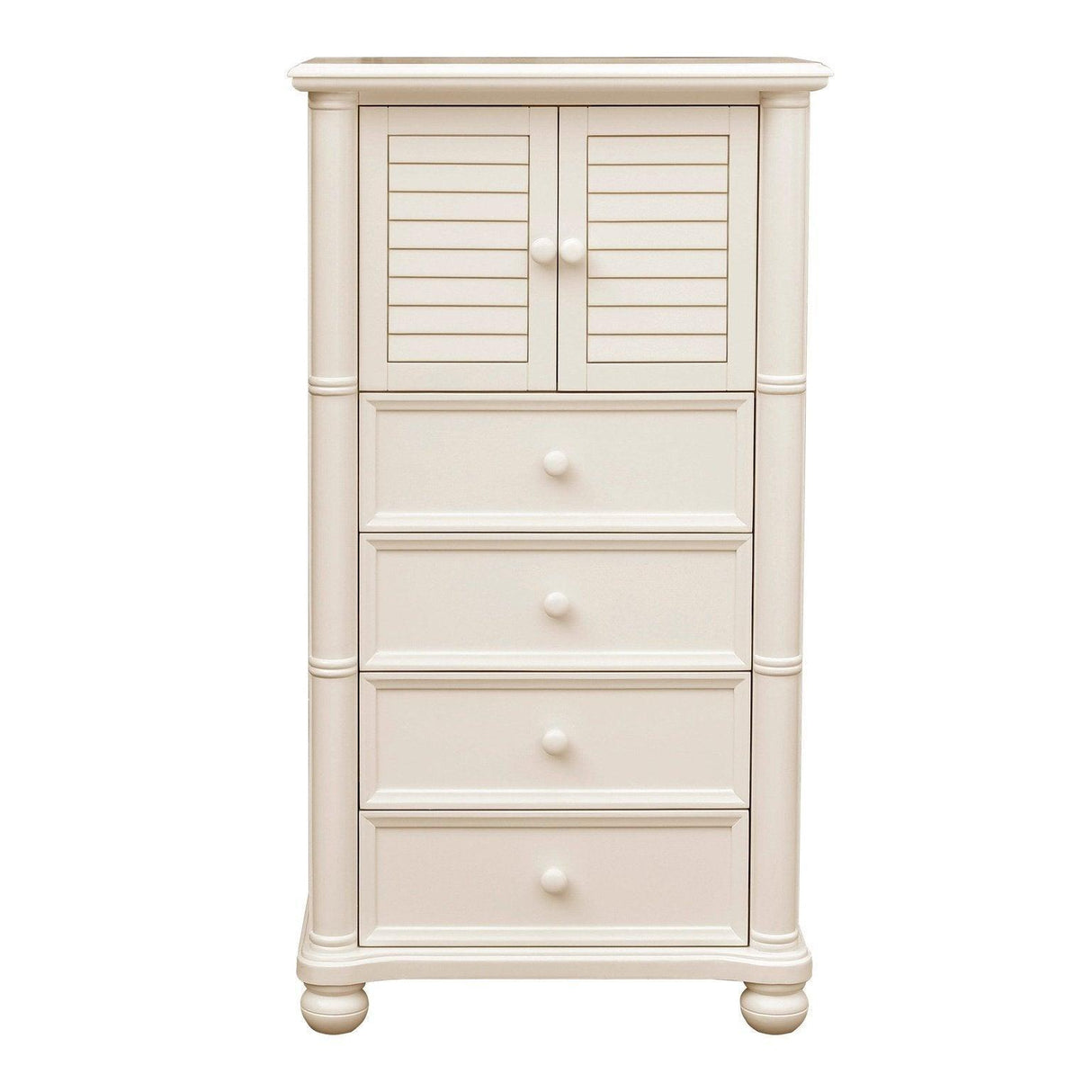 Sunset Trading Ice Cream at the Beach 5 Piece King Bedroom Set | Bed Dresser Mirror Storage Chest Nightstand CF-1702-0111-K5P - Bedroom Depot USA