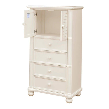 Sunset Trading Ice Cream at the Beach 5 Piece King Bedroom Set | Bed Dresser Mirror Storage Chest Nightstand CF-1702-0111-K5P - Bedroom Depot USA