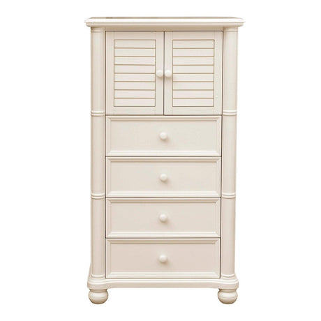 Sunset Trading Ice Cream at the Beach 5 Piece Queen Bedroom Set | Bed Dresser Mirror Storage Chest Nightstand CF-1701-0111-Q-5PC - Bedroom Depot USA