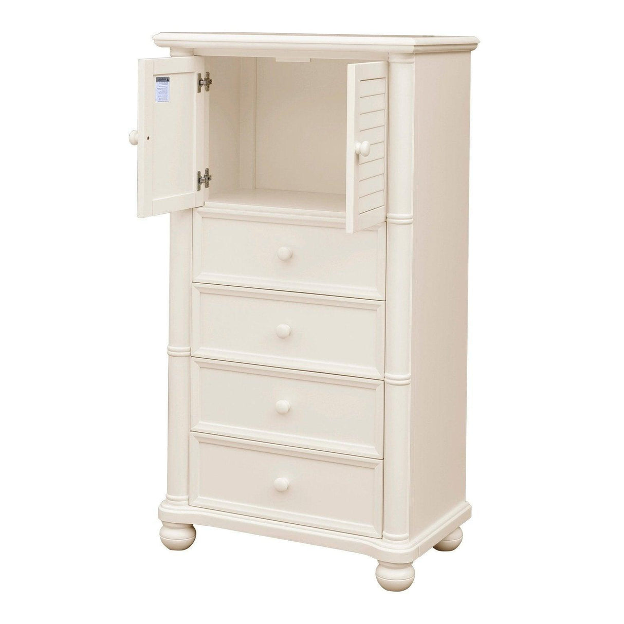 Sunset Trading Ice Cream at the Beach 5 Piece Queen Bedroom Set | Bed Dresser Mirror Storage Chest Nightstand CF-1701-0111-Q-5PC - Bedroom Depot USA