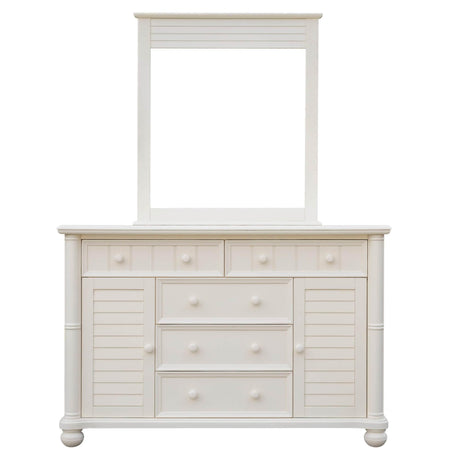 Sunset Trading Ice Cream at the Beach Dresser and Mirror | 5 Drawers 2 Cabinets | Fully Assembled CF-1730_34-0111 - Bedroom Depot USA