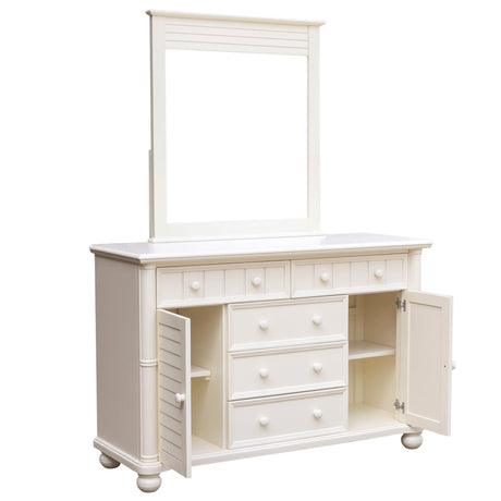 Sunset Trading Ice Cream at the Beach Dresser and Mirror | 5 Drawers 2 Cabinets | Fully Assembled CF-1730_34-0111 - Bedroom Depot USA