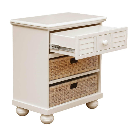 Sunset Trading Ice Cream at the Beach Nightstand |2 Baskets  Drawer | End Table | Fully Assembled CF-1737-0111 - Bedroom Depot USA