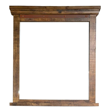 Sunset Trading Rustic City Mirror| Industrial Metal Accents HH-4365-320 - Bedroom Depot USA