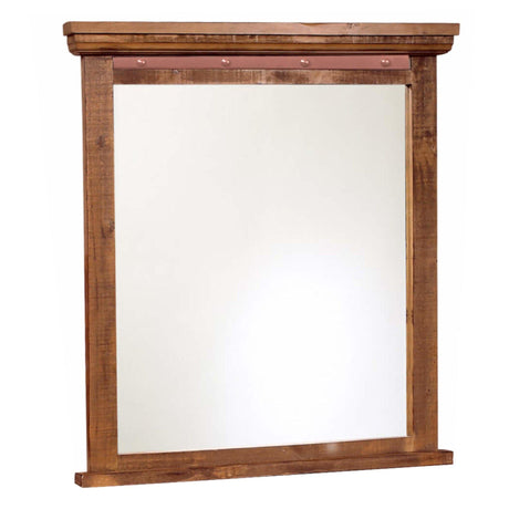 Sunset Trading Rustic City Mirror| Industrial Metal Accents HH-4365-320 - Bedroom Depot USA