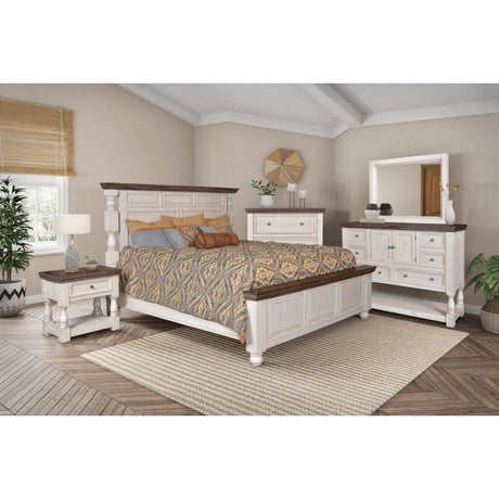 Sunset Trading Rustic French 5 Piece King Bedroom Set HH-4750-15-K5P - Bedroom Depot USA