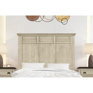 Sunset Trading Shades of Sand King Bed | Cream/Walnut Brown Solid Wood CF-2302-0489-KB - Bedroom Depot USA