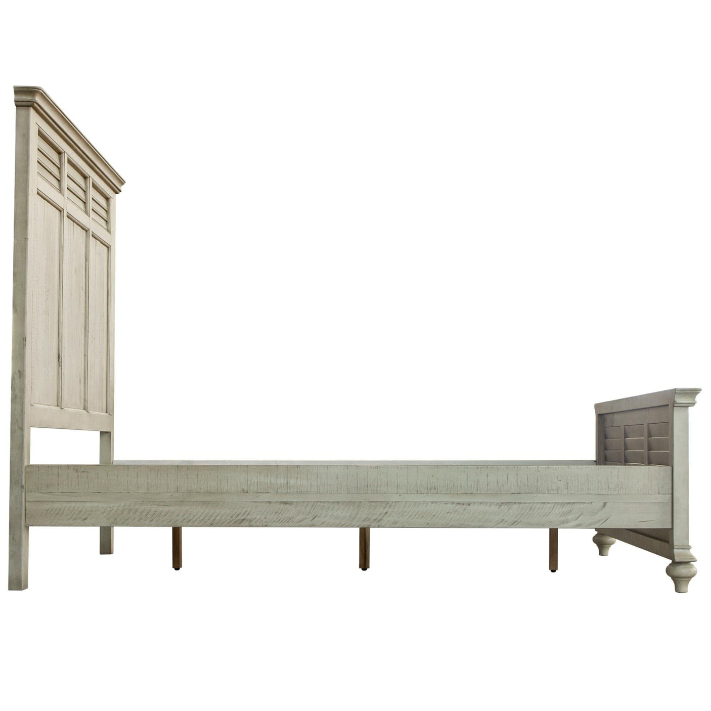 Sunset Trading Shades of Sand King Bed | Cream/Walnut Brown Solid Wood CF-2302-0489-KB - Bedroom Depot USA