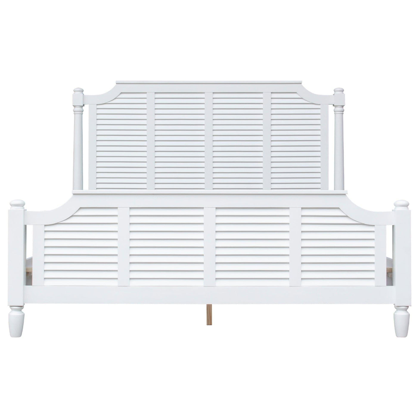 Sunset Trading White Shutter Wood King Bed CF-1106-0150-KB - Bedroom Depot USA