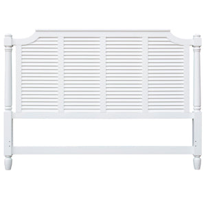 Sunset Trading White Shutter Wood King Bed CF-1106-0150-KB - Bedroom Depot USA