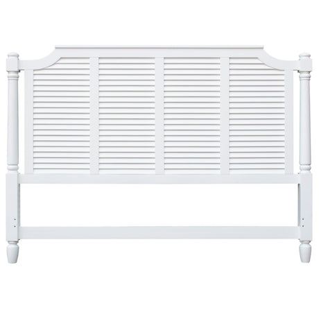 Sunset Trading White Shutter Wood King Bed CF-1106-0150-KB - Bedroom Depot USA