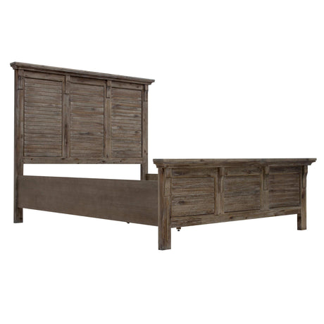 Sunset Trading Solstice Grey 5 Piece King Bedroom Set | Gray/Brown Acacia Wood CF-3002-0441-K-5PC - Bedroom Depot USA