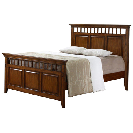 Sunset Trading Tremont King Bed | Distressed Brown Wood SS-TR900-K-BED - Bedroom Depot USA