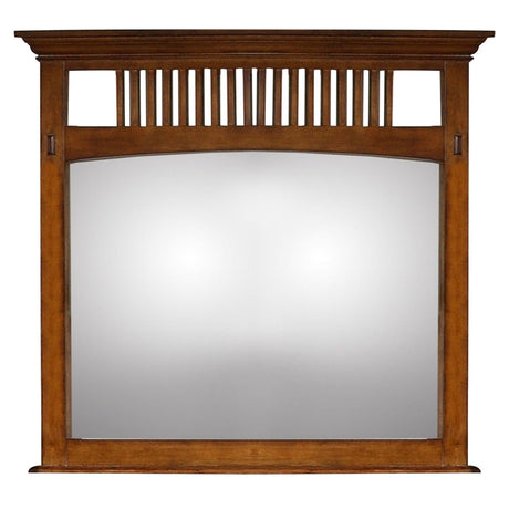 Sunset Trading Tremont Mirror | Distressed Brown Wood SS-TR750-MR - Bedroom Depot USA